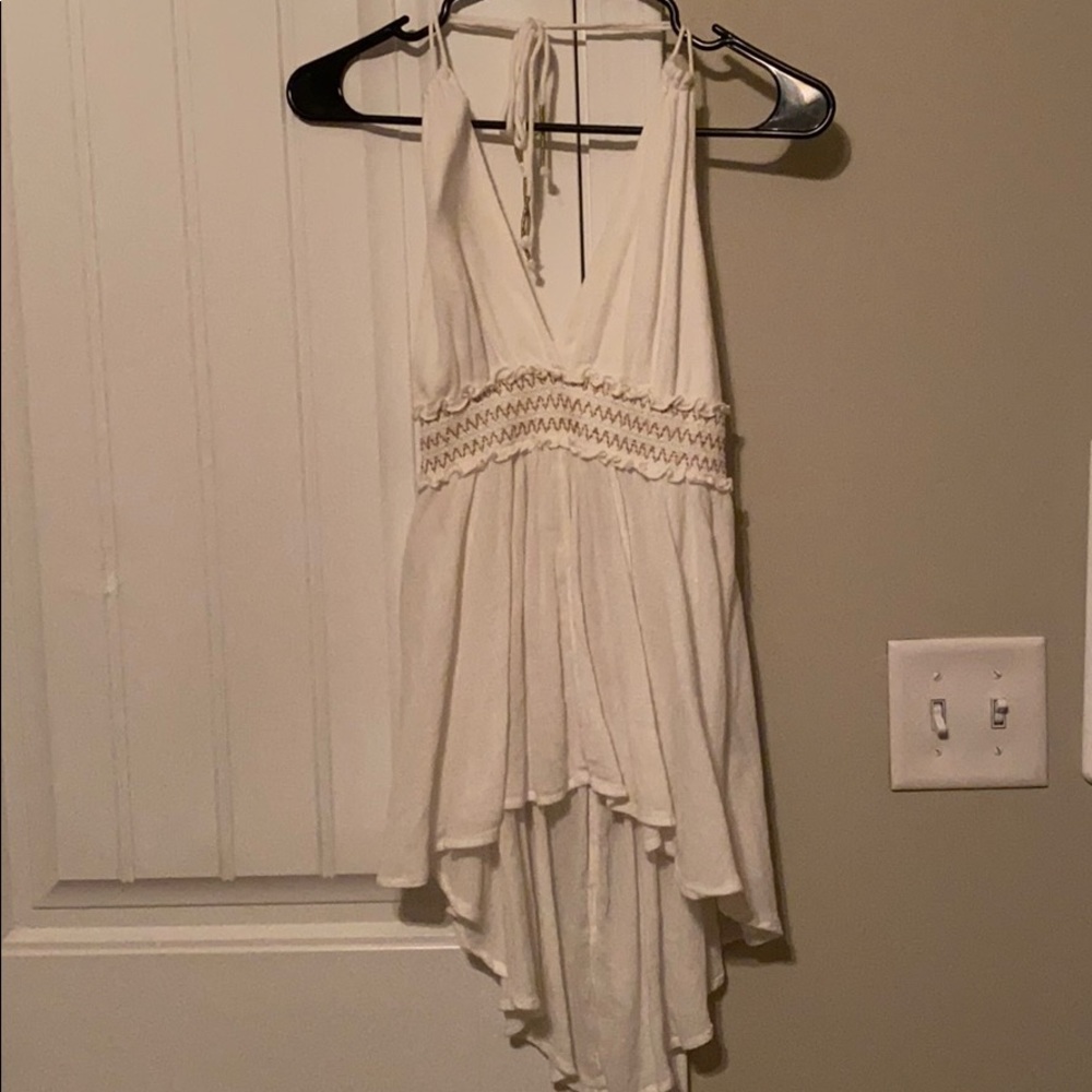 Long white tank